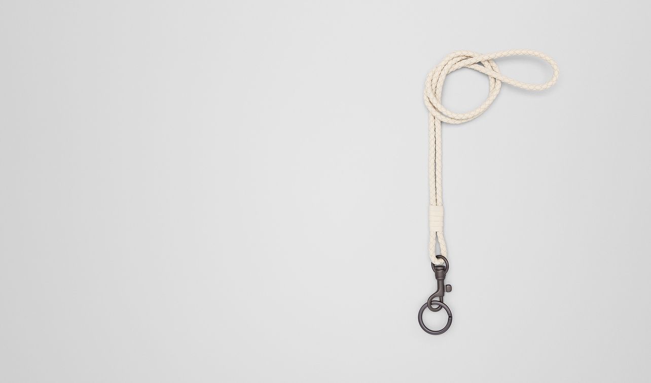 key ring in intrecciato nappa landing