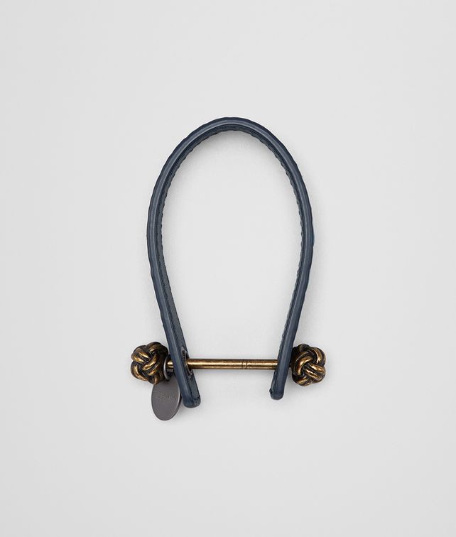 BOTTEGA VENETA AQUA INTRECCIATO NAPPA KEY RING Keyring or Bracelets E fp