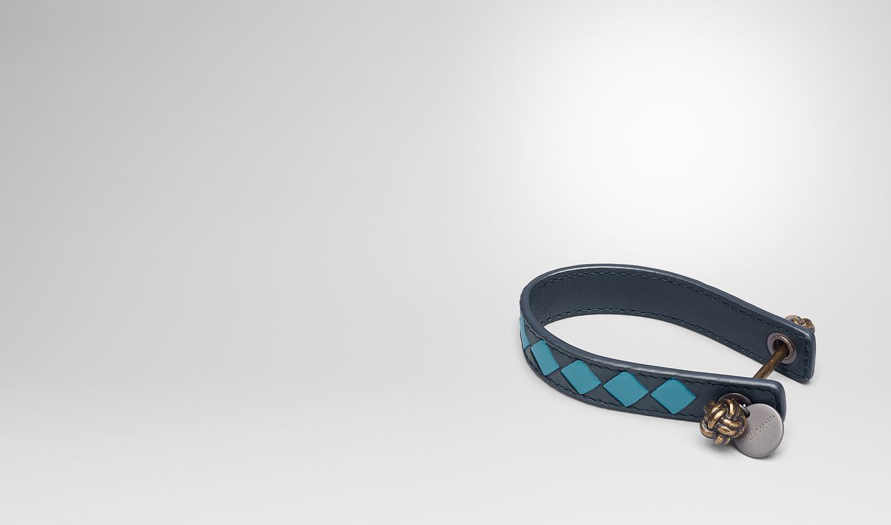 aqua intrecciato nappa key ring landing