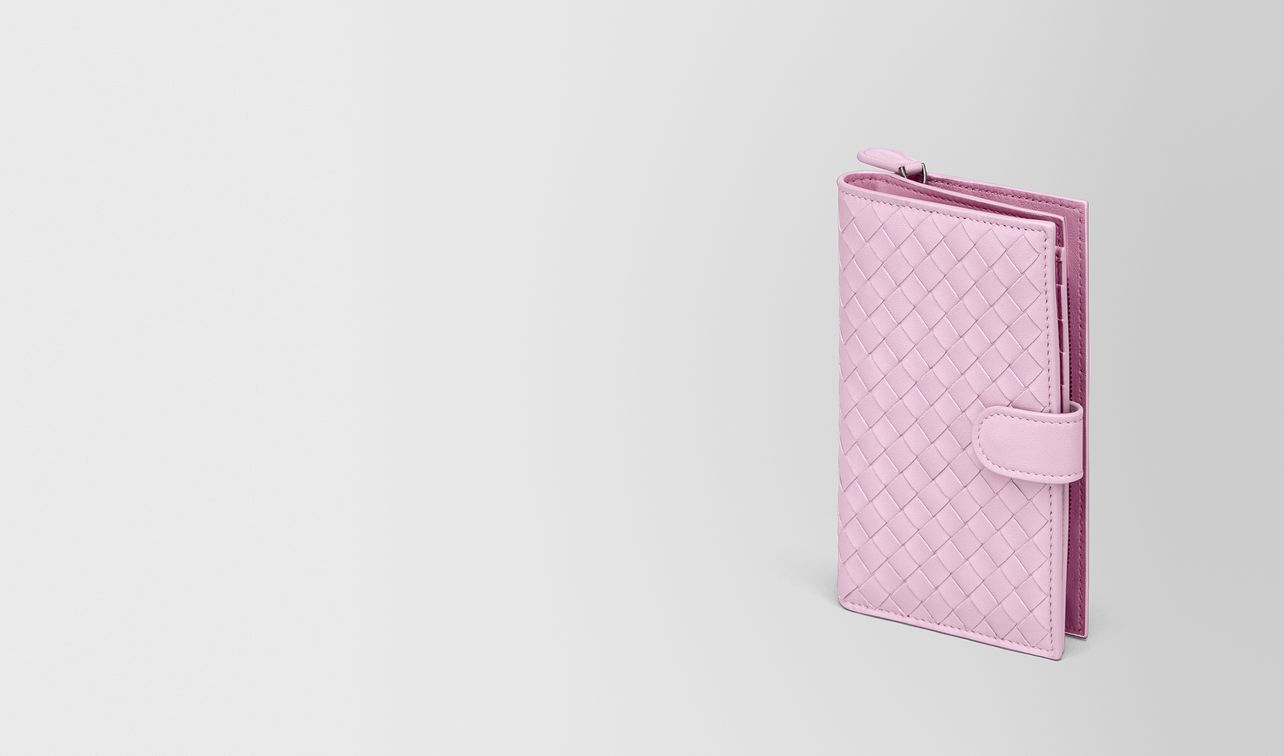 dragee intrecciato nappa mini wallet landing