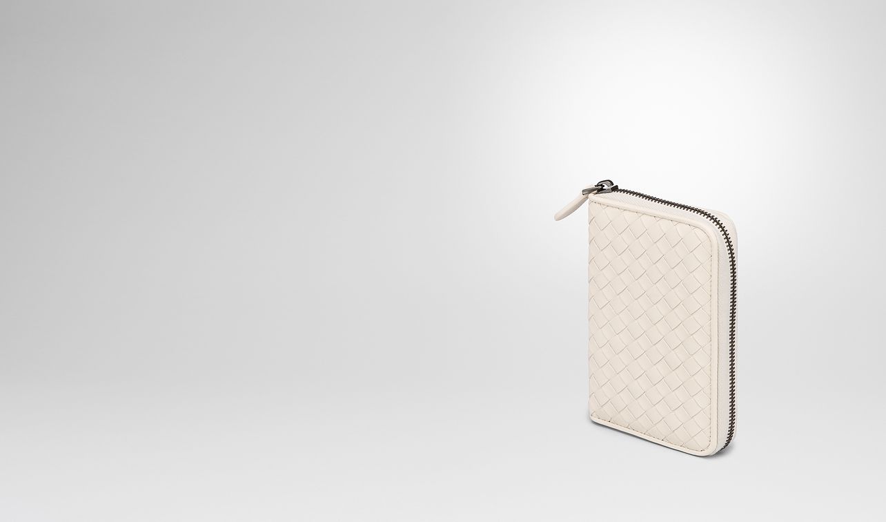 mist intrecciato nappa continental wallet landing