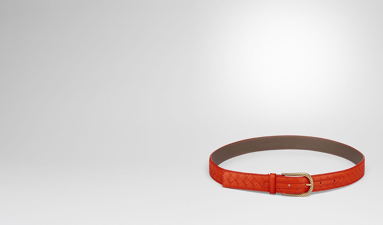 terracotta intrecciato nappa belt landing