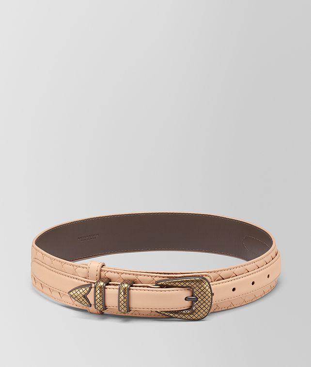 BOTTEGA VENETA PEACH ROSE INTRECCIATO NAPPA BELT Belt Woman fp