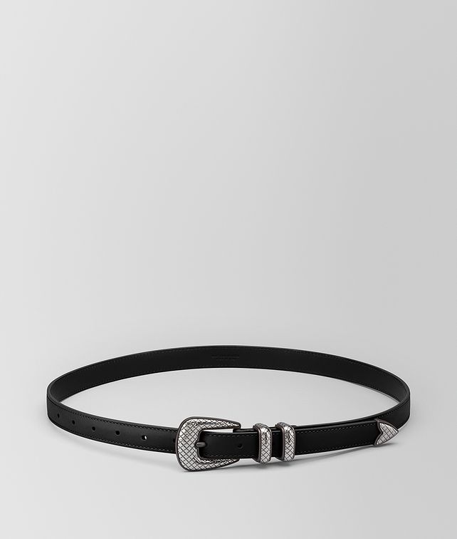 BOTTEGA VENETA NERO CALF BELT Belt Man fp