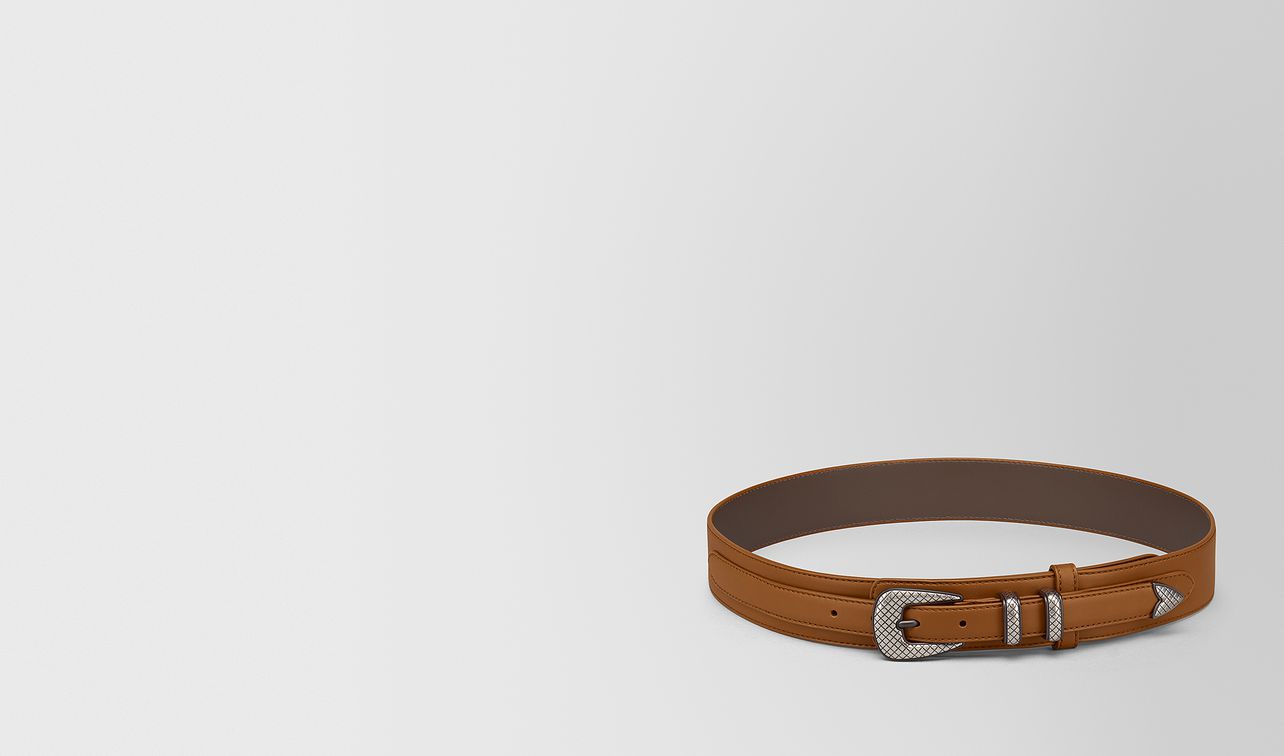light calvados french calf belt landing