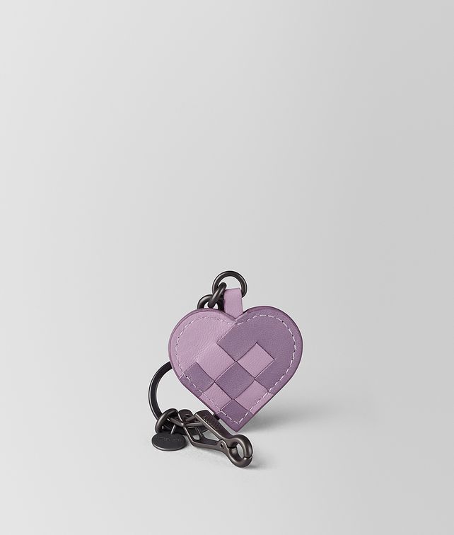 BOTTEGA VENETA PARME LILAC INTRECCIATO PALIO KEY RING Keyring or Bracelets E fp
