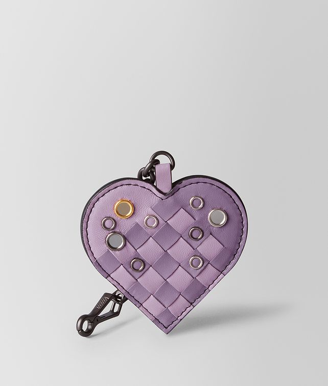 BOTTEGA VENETA PARME LILAC INTRECCIATO PALIO KEY RING Keyring or Bracelets E fp