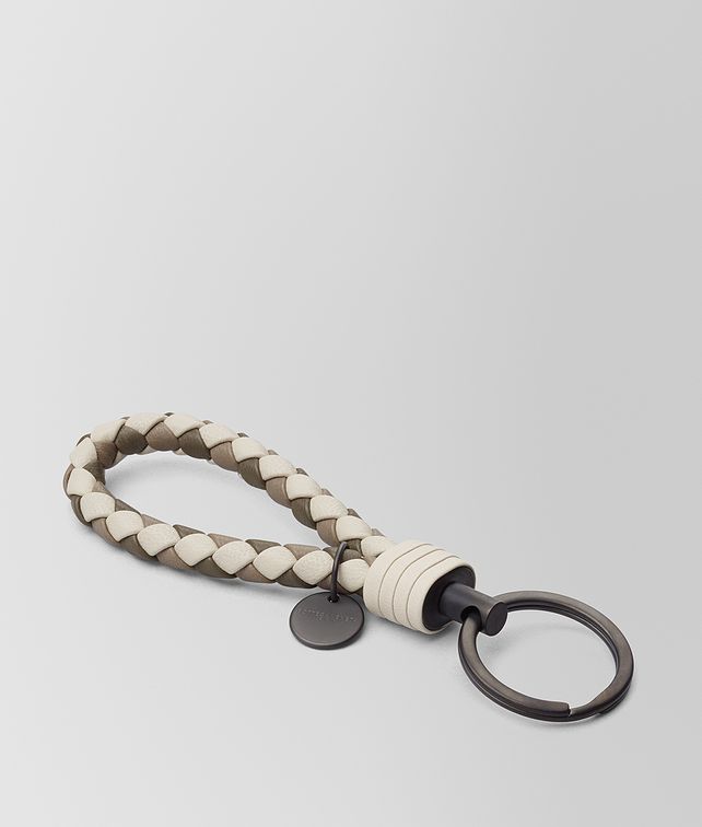 BOTTEGA VENETA MIST INTRECCIATO LAMB CLUB KEY RING Keyring or Bracelets E fp