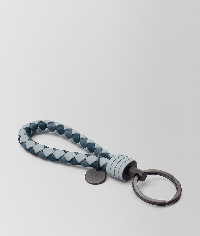 BOTTEGA VENETA ARCTIC INTRECCIATO LAMB CLUB KEY RING Keyring or Bracelets E fp