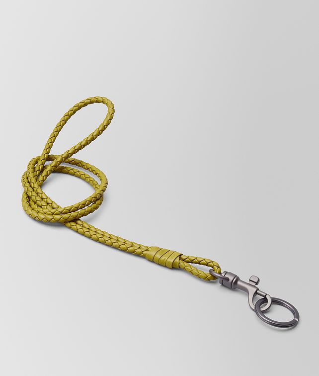 BOTTEGA VENETA SCHLÜSSELANHÄNGER AUS INTRECCIATO NAPPA IN CHAMOMILE Schlüsselring oder Armband E fp