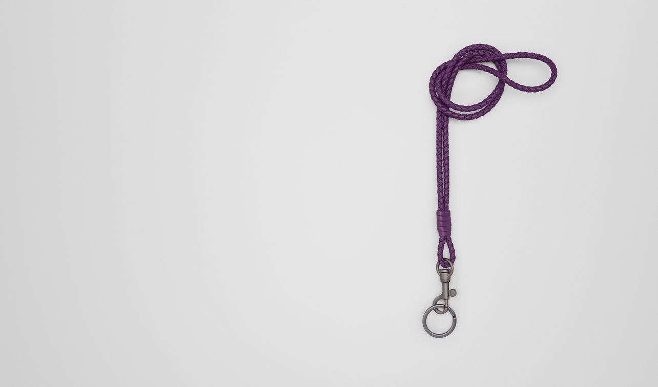 monalisa intrecciato nappa key holder landing
