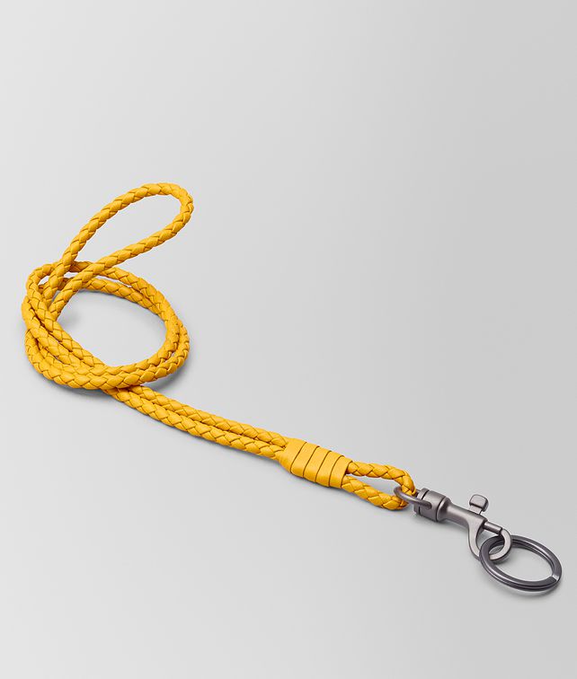 BOTTEGA VENETA SCHLÜSSELANHÄNGER AUS INTRECCIATO NAPPA IN SUNSET Schlüsselring oder Armband E fp