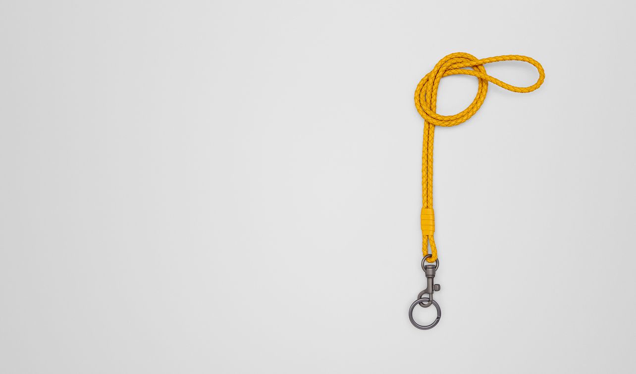 sunset intrecciato nappa key holder landing