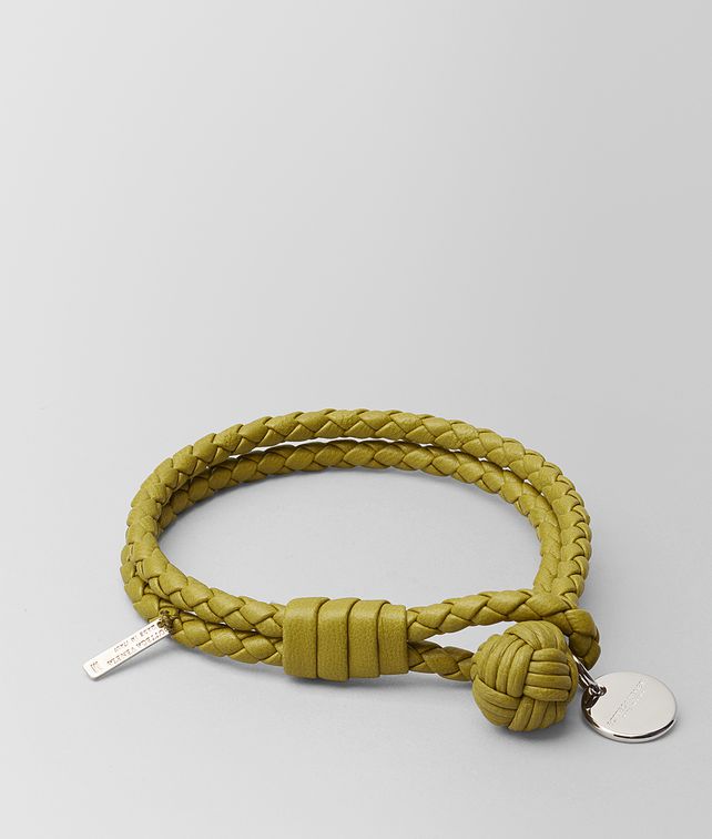 BOTTEGA VENETA CHAMOMILE INTRECCIATO NAPPA BRACELET Keyring or Bracelets E fp
