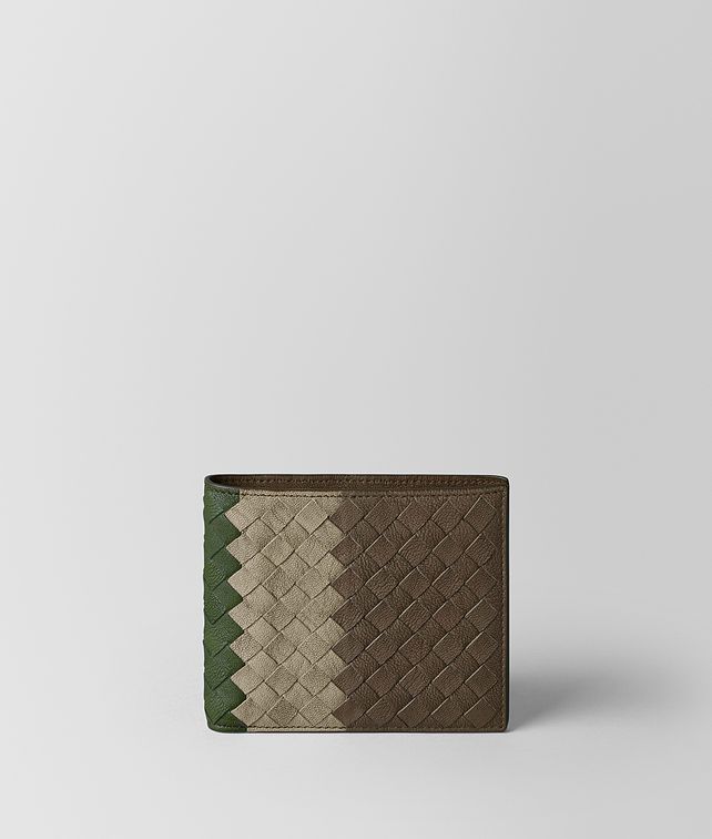 BOTTEGA VENETA MULTICOLOR INTRECCIATO CLUB LAMB WALLET Bi-fold Wallet Man fp