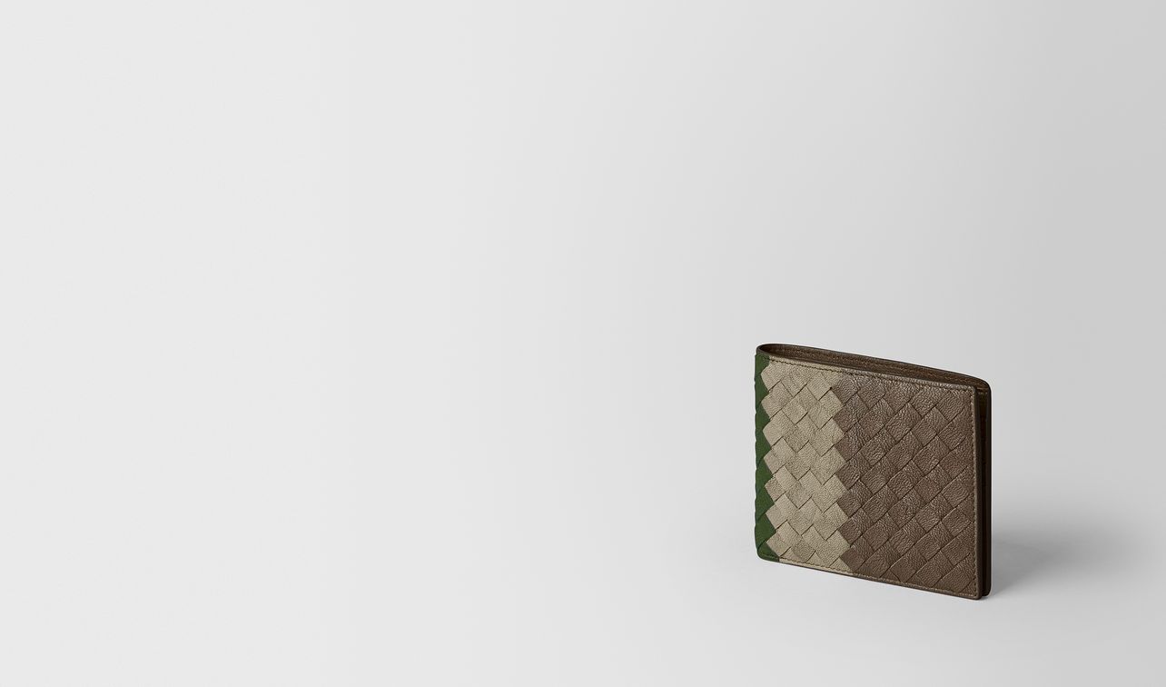 multicolor intrecciato club lamb wallet landing