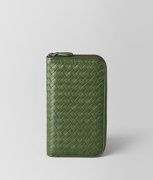 BOTTEGA VENETA ファーン イントレチャート VN ジップアラウンドウォレット ラージ ウォレット メンズ fp