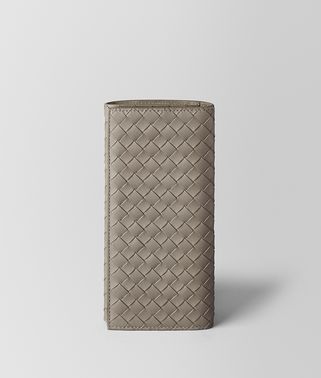 DARK CEMENT INTRECCIATO VN CONTINENTAL WALLET