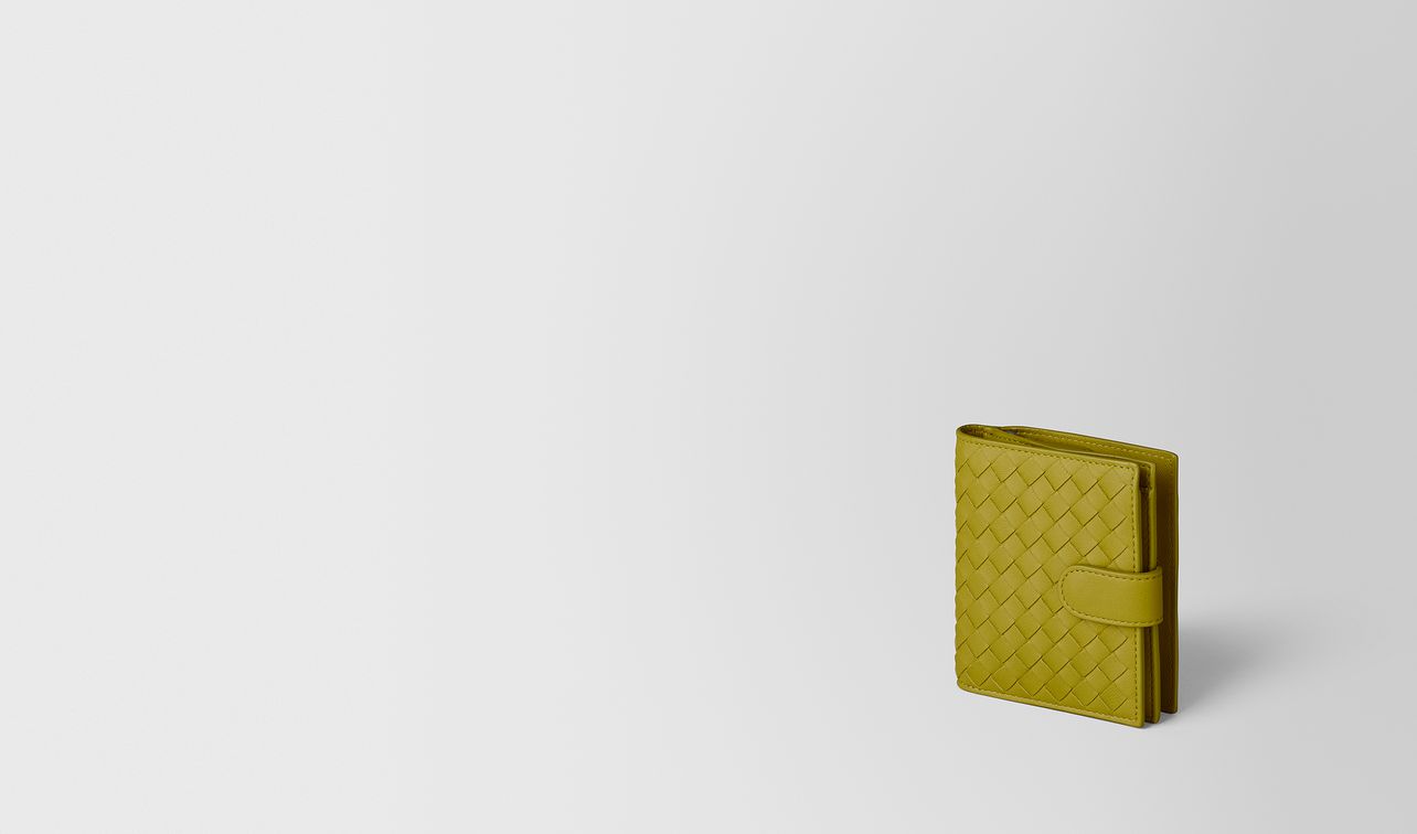 chamomile intrecciato nappa mini wallet landing