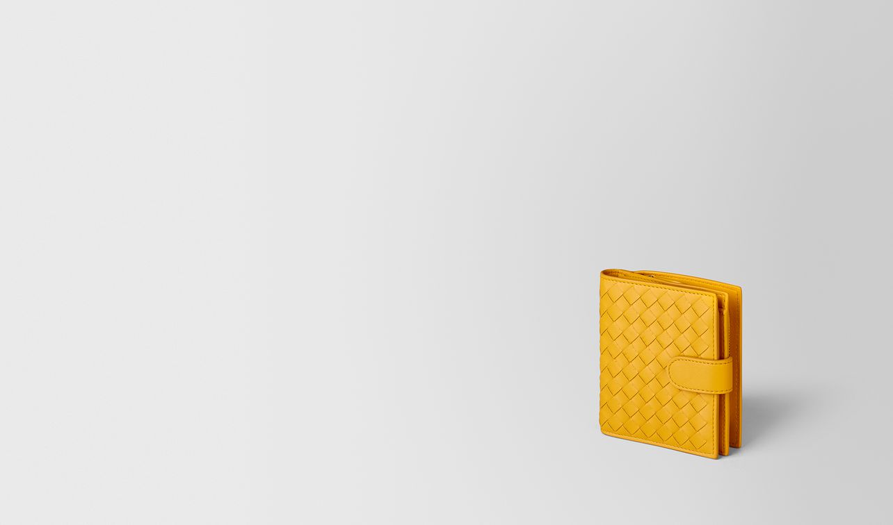 sunset intrecciato nappa mini wallet landing