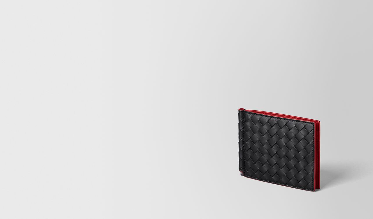nero intrecciato vn/china red nappa wallet landing
