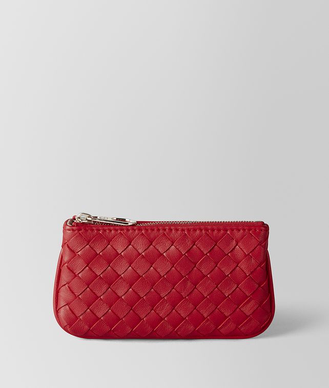 BOTTEGA VENETA CHINA RED INTRECCIATO NAPPA KEY HOLDER Keyring or Bracelets E fp