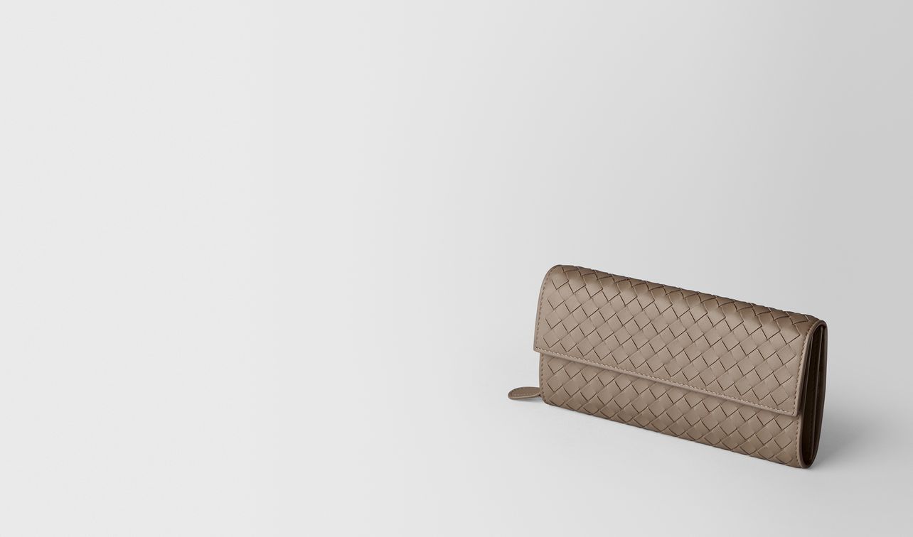 limestone intrecciato nappa continental wallet landing