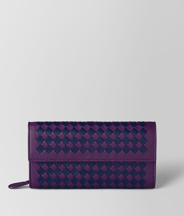 BOTTEGA VENETA MONALISA/ATLANTIC INTRECCIATO CHECKER CONTINENTAL WALLET Continental Wallet Woman fp