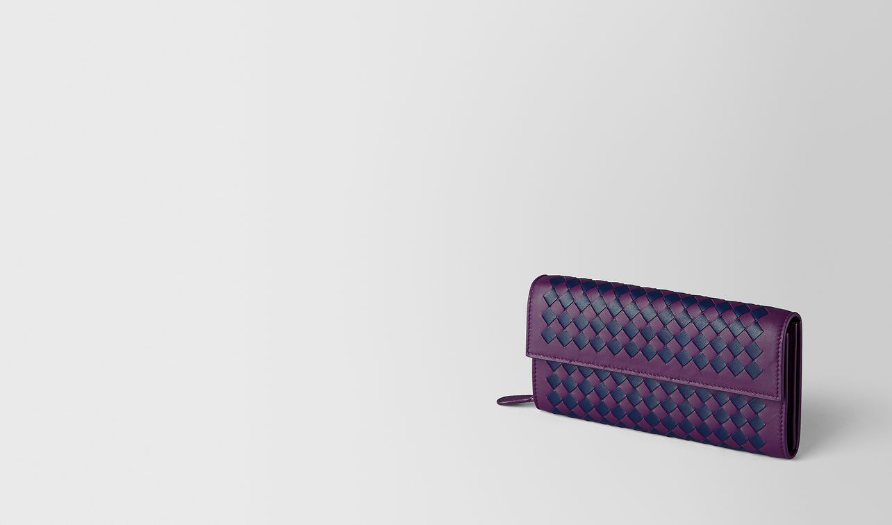 monalisa/atlantic intrecciato checker continental wallet landing