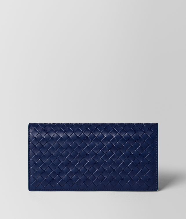 BOTTEGA VENETA ATLANTIC INTRECCIATO VN/AQUA NAPPA CONTINENTAL WALLET Continental Wallet Man fp