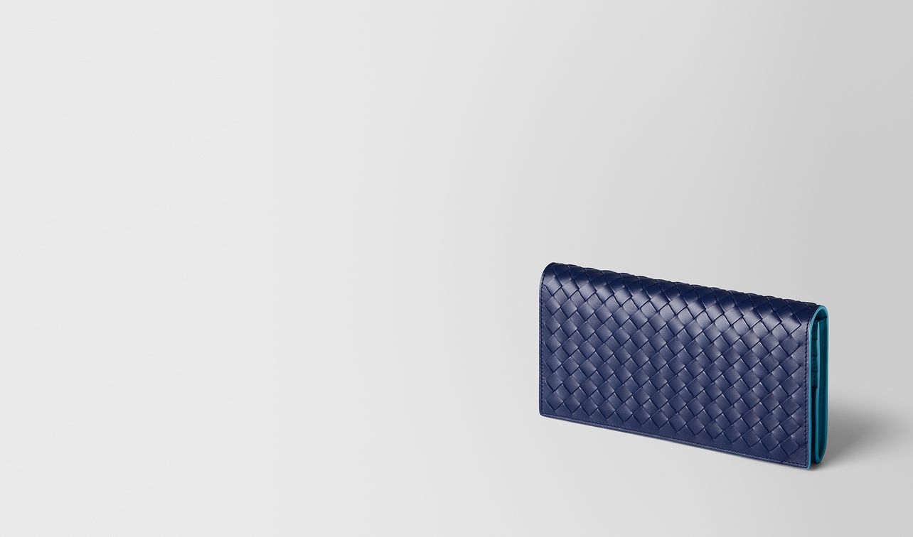 atlantic intrecciato vn/aqua nappa continental wallet landing