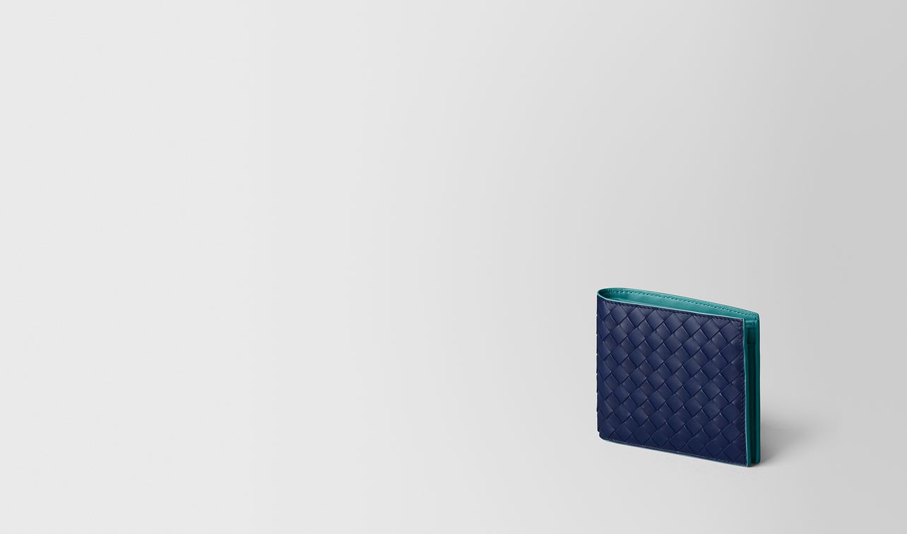atlantic intrecciato vn/aqua nappa wallet landing