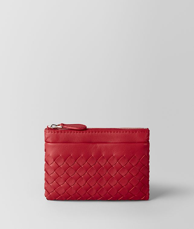 BOTTEGA VENETA CHINA RED INTRECCIATO NAPPA KEY HOLDER Keyring or Bracelets E fp