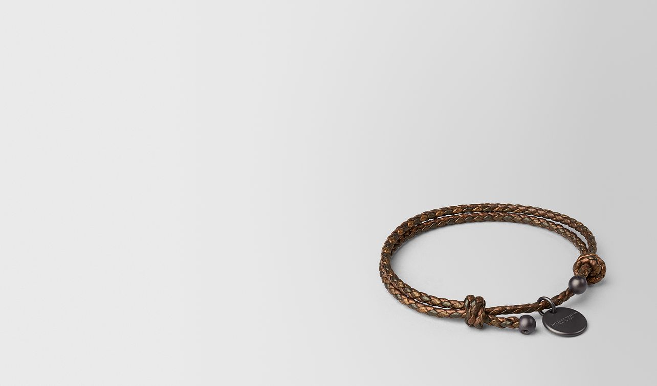 dark bronze intrecciato nappa bracelet landing