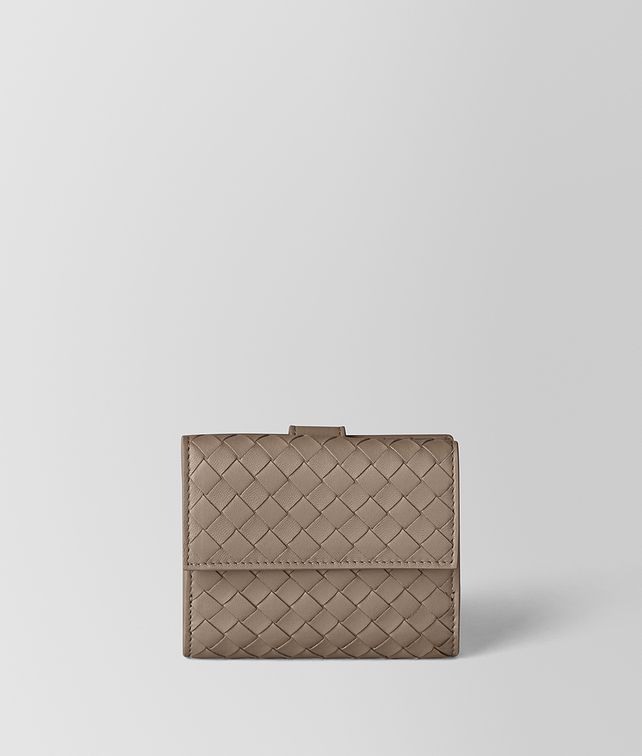 BOTTEGA VENETA LIMESTONE INTRECCIATO NAPPA MINI WALLET Small Wallet Woman fp