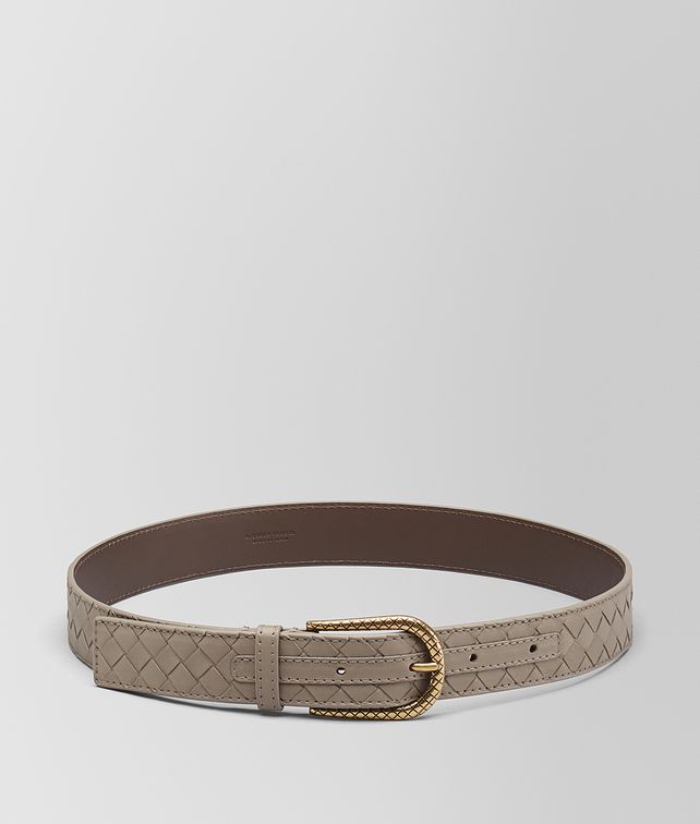 BOTTEGA VENETA LIMESTONE INTRECCIATO NAPPA BELT Belt Woman fp