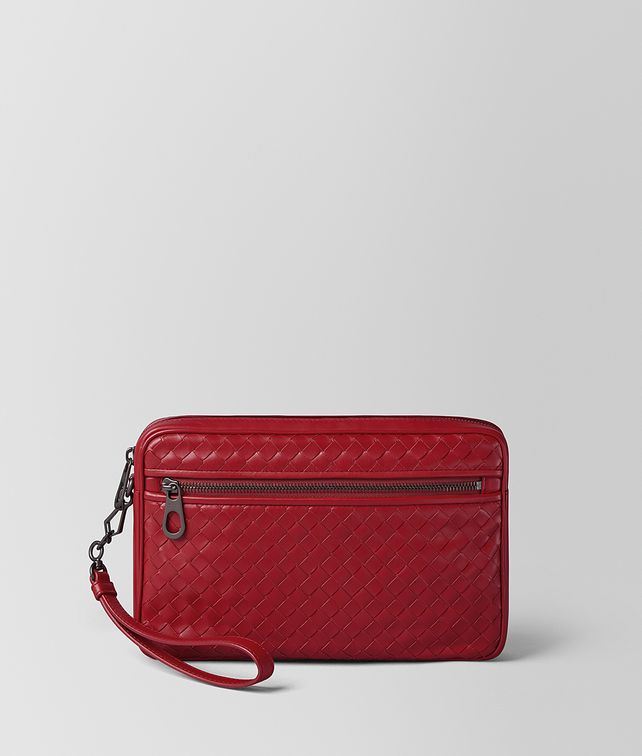 BOTTEGA VENETA PORTE-DOCUMENTS CITYDOC PETIT FORMAT EN VEAU INTRECCIATO CHINA RED Porte-documents Homme fp
