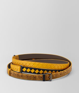 NERO/SUNSET INTRECCIATO CHECK BELT