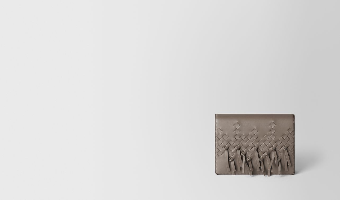 steel intrecciato brio chain wallet landing