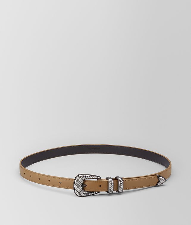 BOTTEGA VENETA CAMEL CALF BELT Belt Man fp