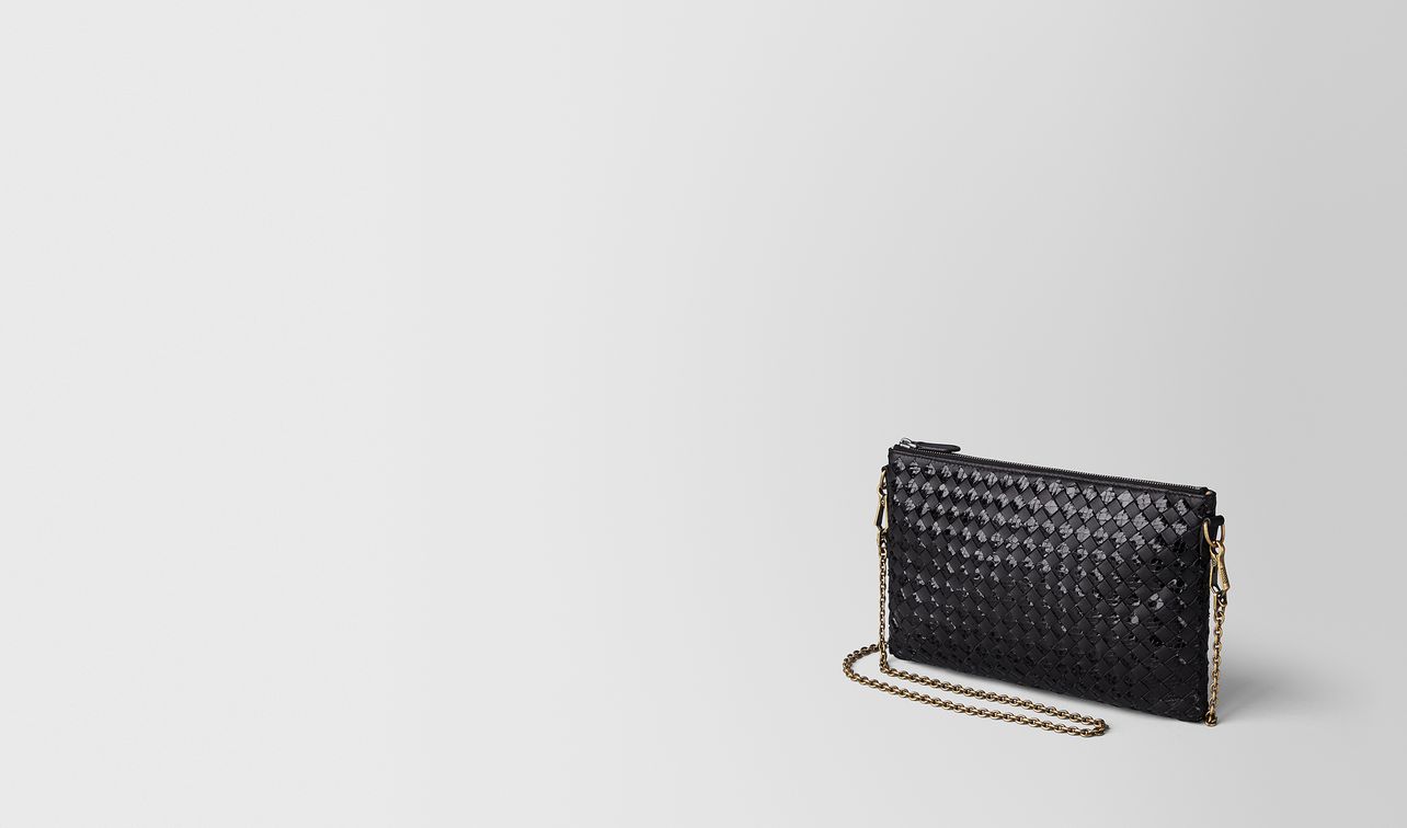 nero intrecciato checker/ayers biletto chain landing