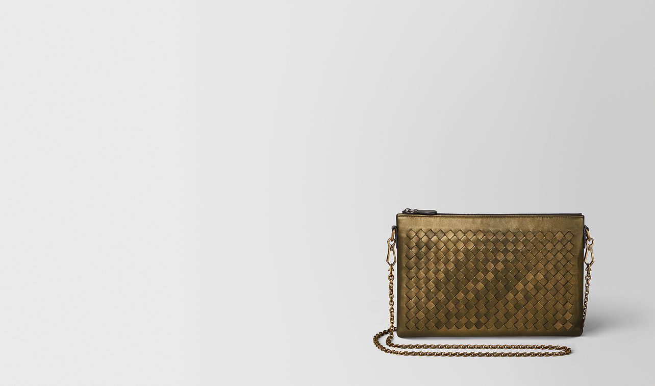 dark gold intrecciato nappa biletto chain landing