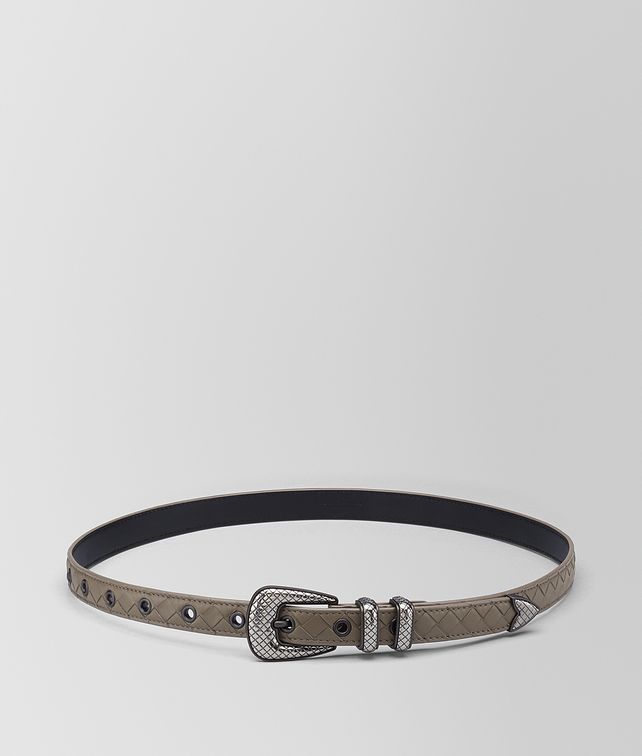 BOTTEGA VENETA STEEL INTRECCIATO NAPPA BELT Belt Man fp
