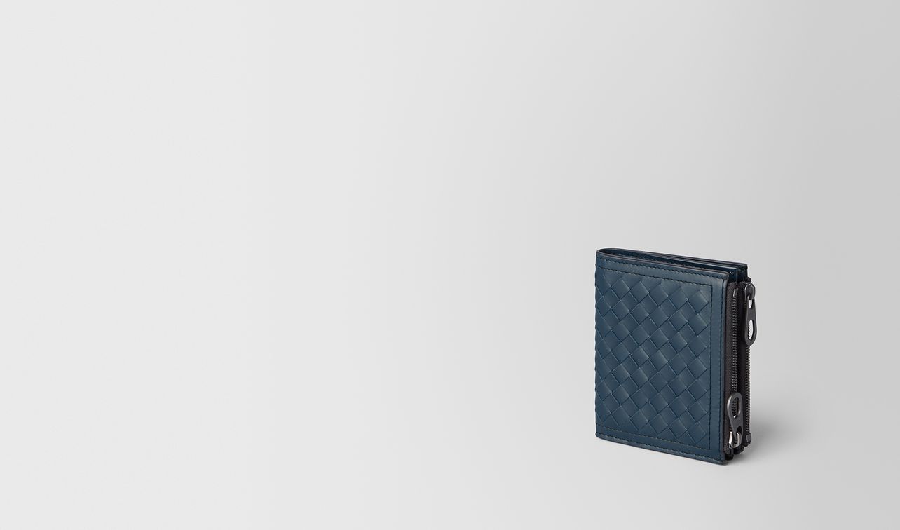 denim intrecciato calf wallet landing