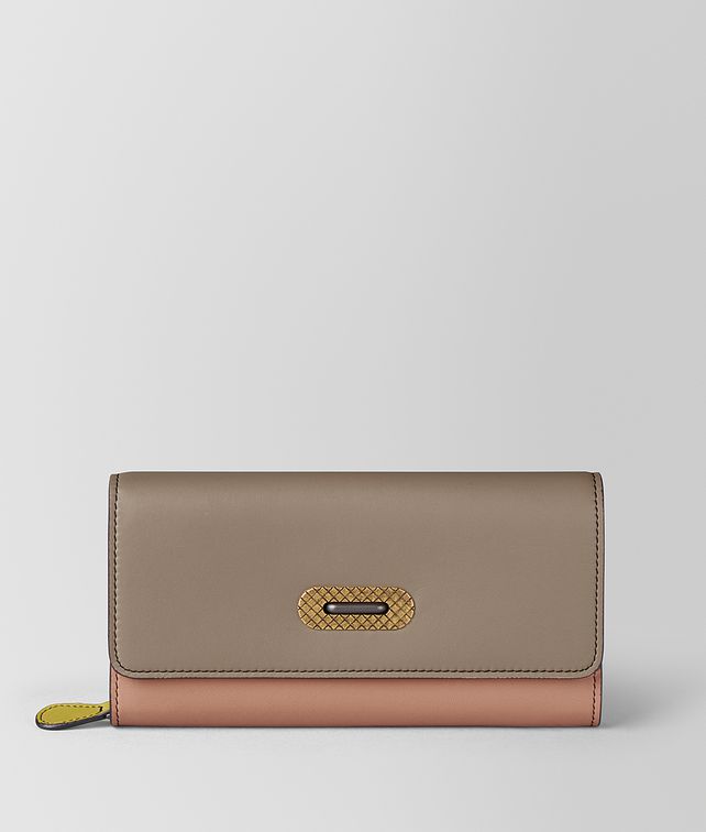 BOTTEGA VENETA MEHRFARBIGES CONTINENTAL PORTEMONNAIE AUS NAPPA Continental Portemonnaie Damen fp