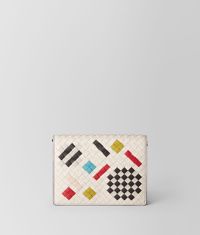BOTTEGA VENETA MIST INTRECCIATO ABSTRACT CHAIN WALLET Mini Bag and Pouche Woman fp