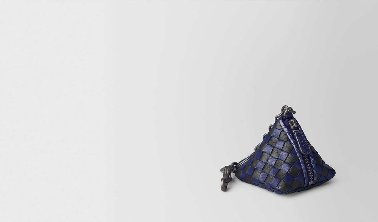 atlantic/nero intrecciato checker key ring landing