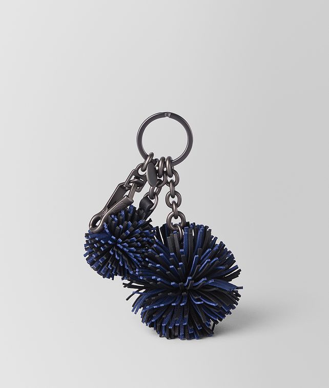 BOTTEGA VENETA POMPON EN CUIR NAPPA ATLANTIC/NERO Autre accessoire E fp