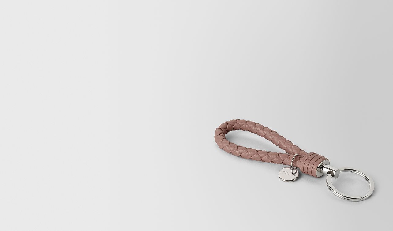 key ring in intrecciato nappa landing