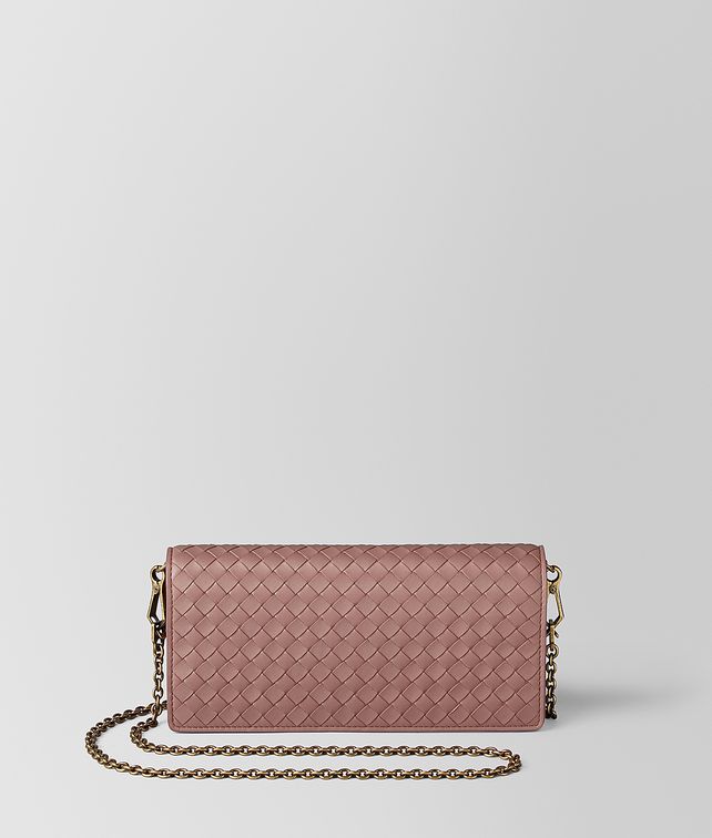 BOTTEGA VENETA DECO ROSE INTRECCIATO NAPPA CHAIN WALLET Mini Bag and Pouche Woman fp